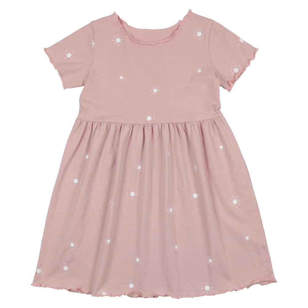 Pouf Baby's Sun Print Short Sleeve Dress